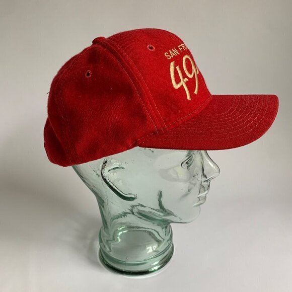 Vintage San Francisco 49ers Red Wool Hat The Pro Sport Specialties - Picture 2 of 8
